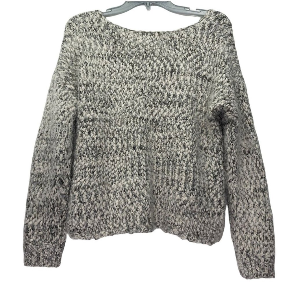 ASTR SWEATER  ROUND NECK CROP TOP WOMEN GRAY SIZE XS - Picture 4 of 13